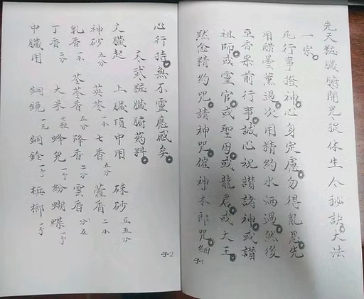 先天脏腑开光捉体生人大法珍贵手抄本43P